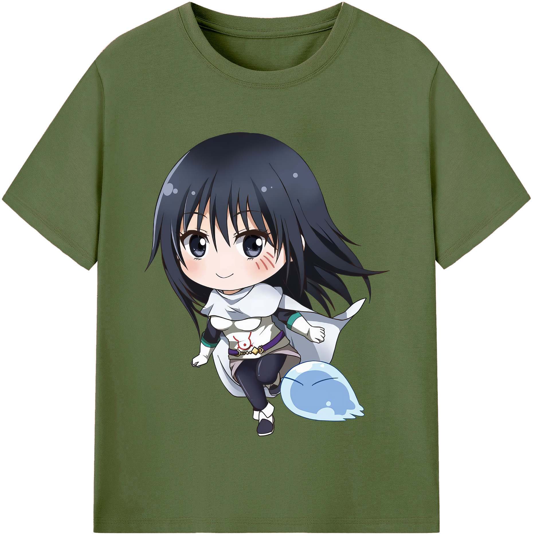 （画像用） 転スラ Regarding Reincarnated to Slime 綿100％半袖Tシャツ（フロントプリント）